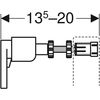 Set suport perete modul montaj Rame GEBERIT Duofix Sigma  111.815.00.1